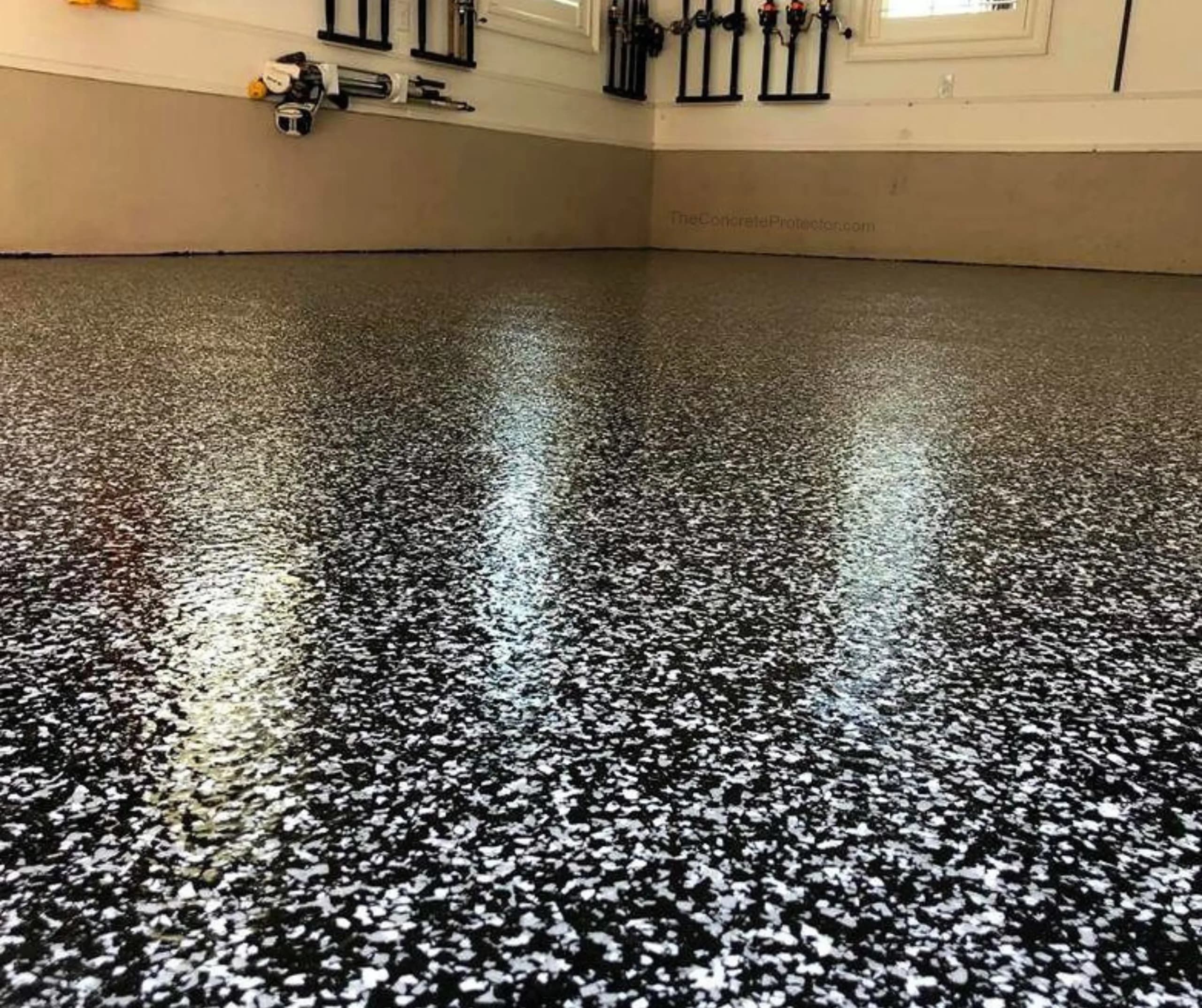 Chip-system coated floor