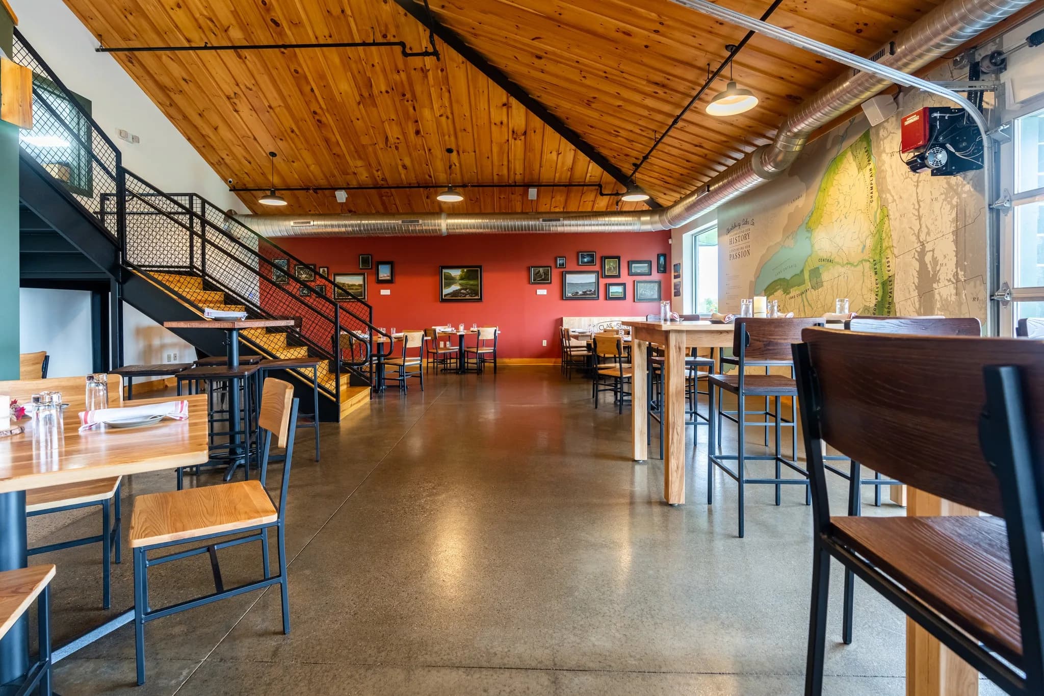 Coated commercial floor